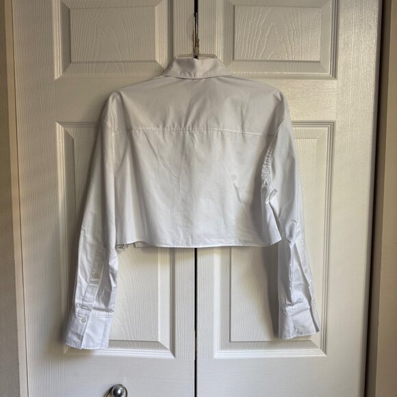 Crop poplin shirt - Picture 7 of 7